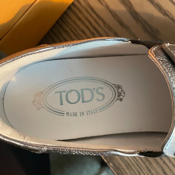 **Tod's Silver Slip On's** - Picture 5 of 7